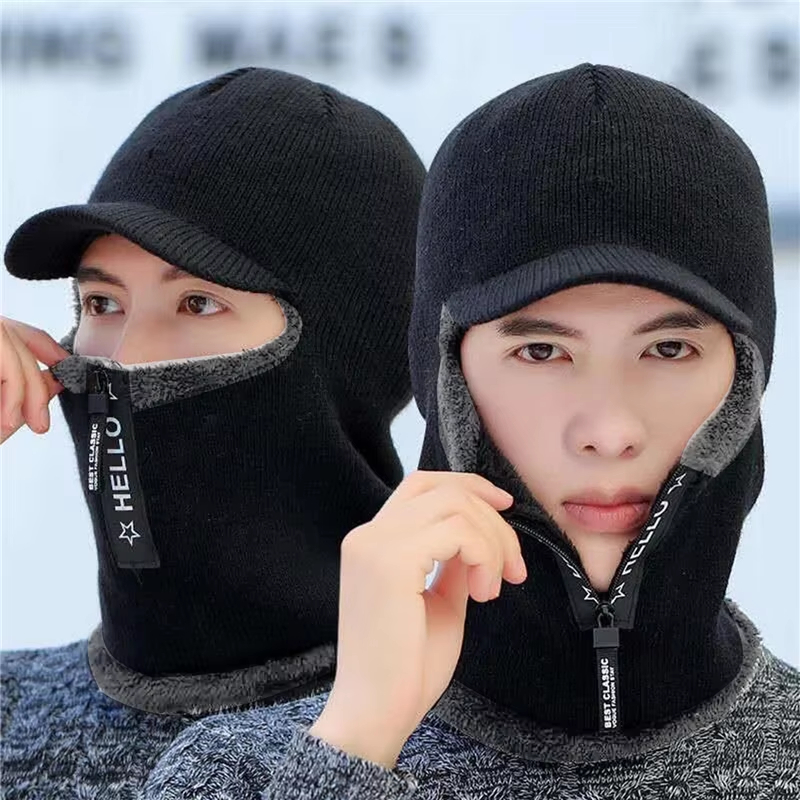 Wool Scarf Men - New Men Winter Warm Wool Hat
