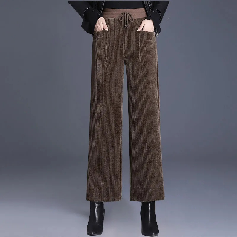 Corduroy Pant Warm - Autumn Winter Corduroy Wide Leg Pants