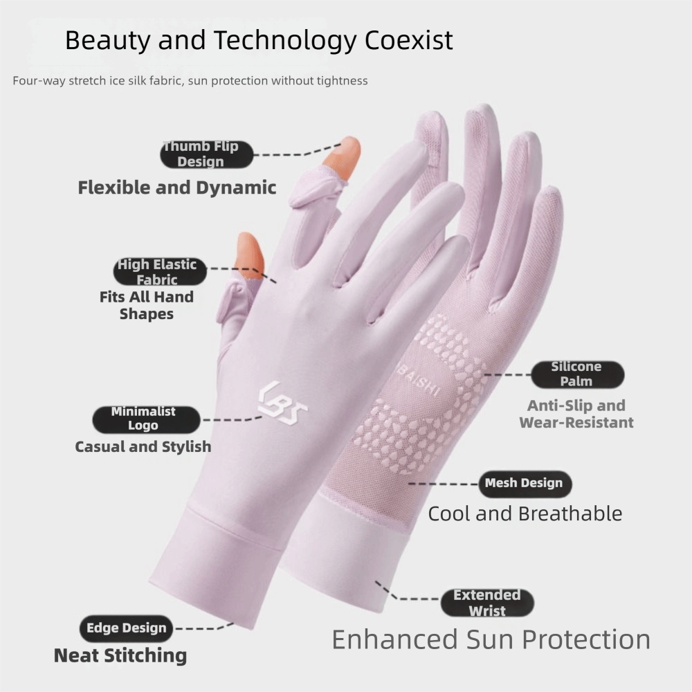 Extended Ice Silk UV Protectio - Touch Screen Gloves recension och pris
