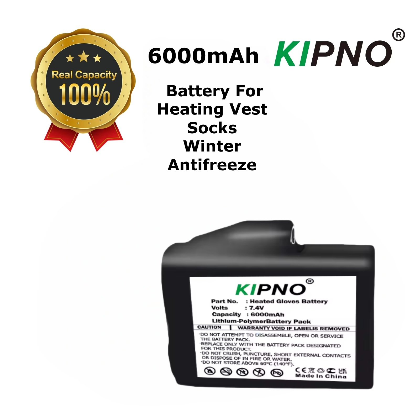 Heated Gloves Battery 7.4V 600 - Heated Vest Battery recension och pris