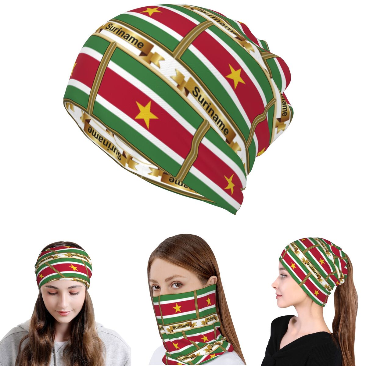 Suriname Flag Products (N) Ban - Knit Beanie Hat Warm recension och pris