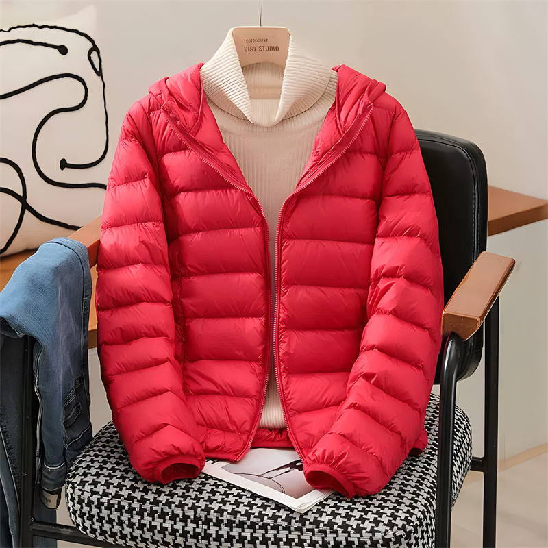 Plus Size Women Hooded Korean  - Down Jacket Packable recension och pris