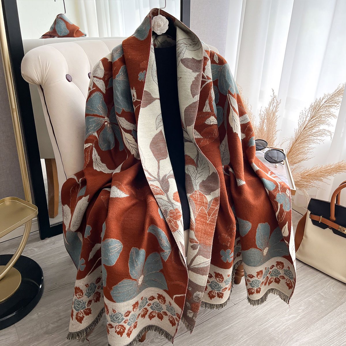 Women Thicken Luxury Winter Pa - Shawl Wrap Winter recension och pris
