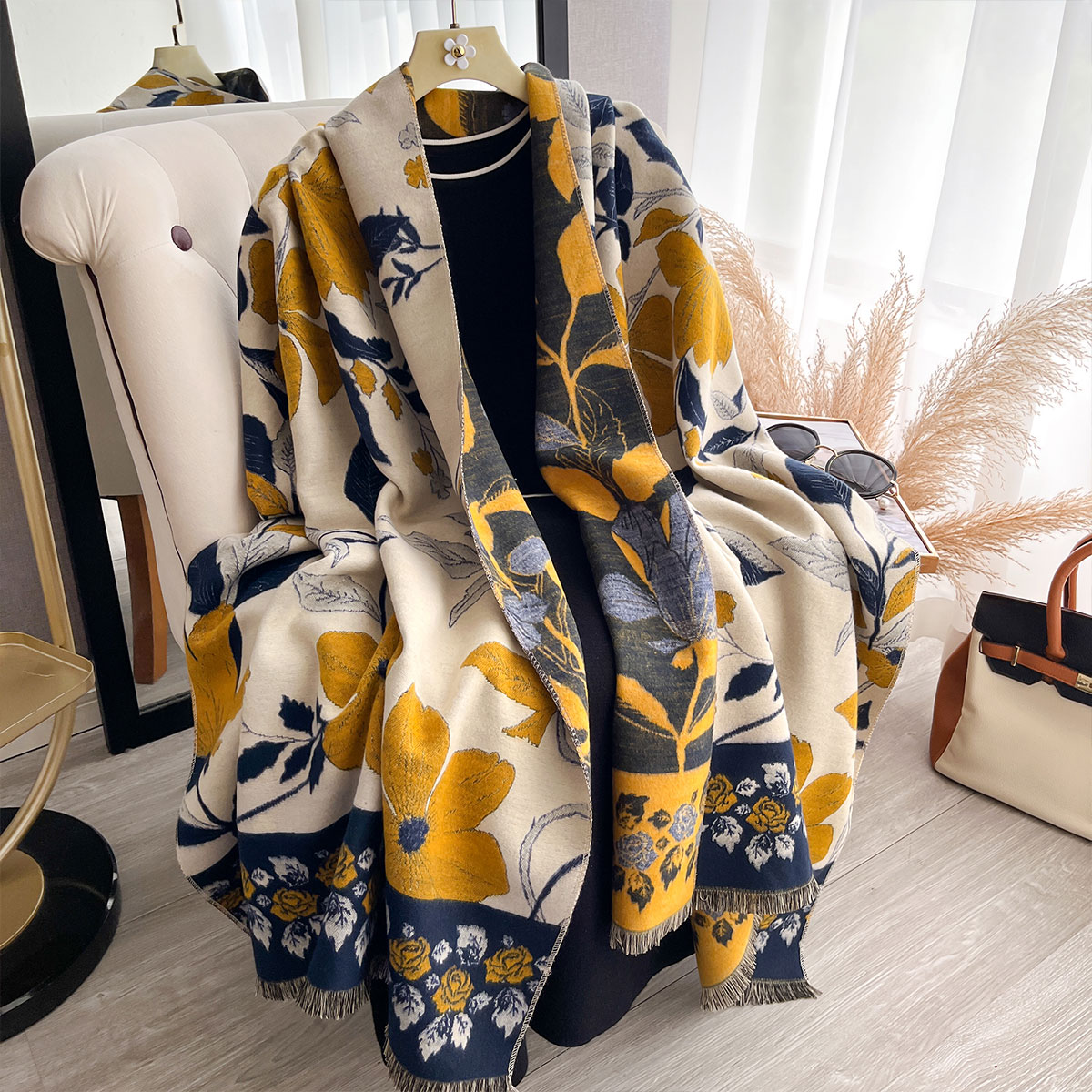 Women Thicken Luxury Winter Pa - Shawl Wrap Winter recension och pris