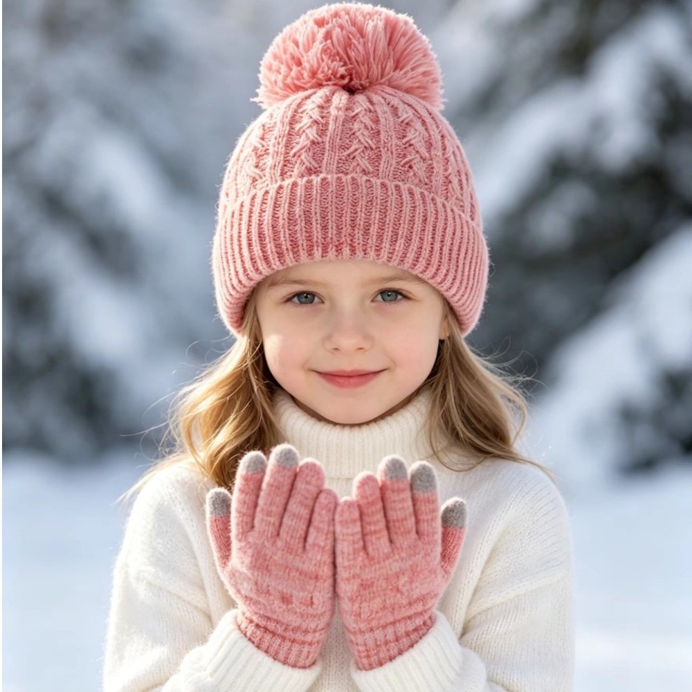 2Pcs/Set Fashion Winter Childr - Touch Screen Gloves recension och pris