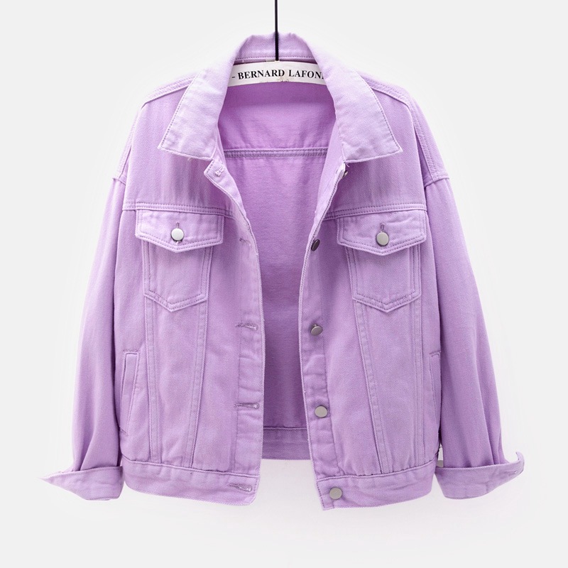 Solid Short Women's Denim Coat - Down Jacket Packable recension och pris