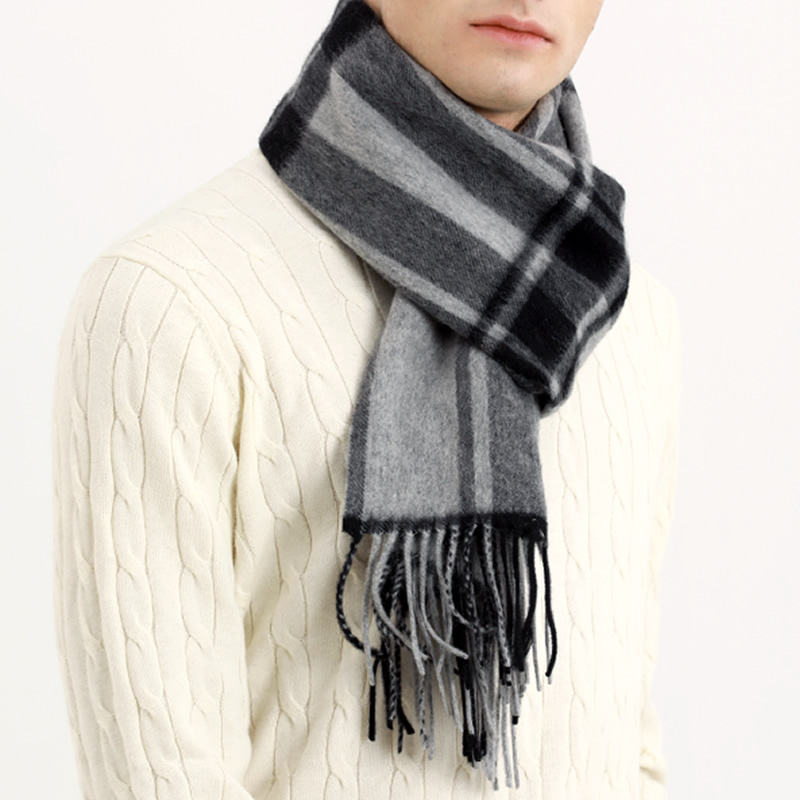 Pashmina Scarf Men Winter Stri - Wool Scarf Men recension och pris